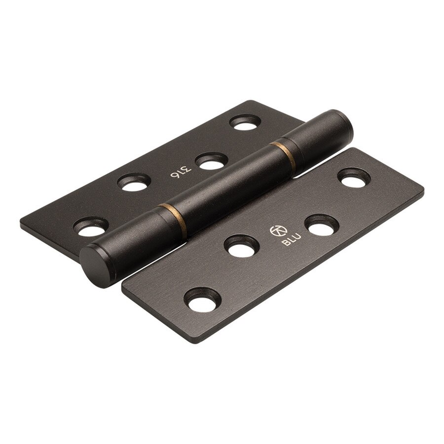 black stainless steel butt hinge